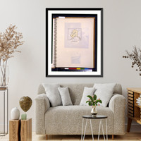 Historic Framed Print, [Map of Alaska indicating Matanuska area],  17-7/8" x 21-7/8"