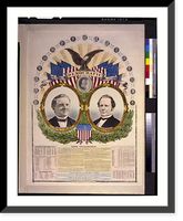 National Democratic chart, 1876. For president, Samuel J. Tilden, for vice president, Thomas A. Hendricks - 2, Vintage Poster