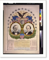 National Democratic chart, 1876. For president, Samuel J. Tilden, for vice president, Thomas A. Hendricks - 2, Vintage Poster