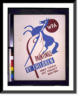 Historic Photo Print - New York City - WPA paintings by children under