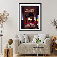 WPA Federal Theatre presents The case of Philip Lawrence" A new play based on Geo. McEntee's "11 PM" : A Negro Theatre Production.rh monogram" - 3 Classic, Antique Poster