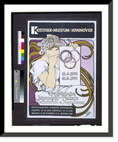 Historic Framed Print, Kestner-Museum, Hannover. Franz&ouml;sische Jugendstil-Plakate f&uuml;r Zeitschriften & Ausstellungen.Mucha.,  17-7/8" x 21-7/8"