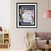 Historic Framed Print, Kestner-Museum, Hannover. Franz&ouml;sische Jugendstil-Plakate f&uuml;r Zeitschriften & Ausstellungen.Mucha.,  17-7/8" x 21-7/8"