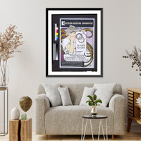 Historic Framed Print, Kestner-Museum, Hannover. Franz&ouml;sische Jugendstil-Plakate f&uuml;r Zeitschriften & Ausstellungen.Mucha.,  17-7/8" x 21-7/8"