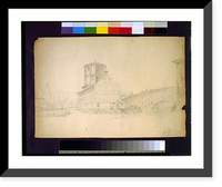 Woolen Manufactory and Bridge, Ipswich, Massachusetts Classic, Antique Print