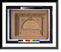 Government building (Court House and Post Office"), Windsor, Vermont. Decorative cover sheet", Antique Wall Art