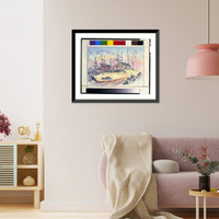 Miscellaneous buildings. Perspective - two houses, Antique Print