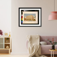 Historic Framed Print, [Store and office building (Transportation Building") for J.H. Himes,  17th Street and H Street,  N.W.,  Washington,  D.C. Perspective rendering]",  17-7/8" x 21-7/8"