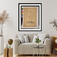 Automobile service station for Sinclair Oil Refining Co. Plan and elevation Classic, Antique Poster