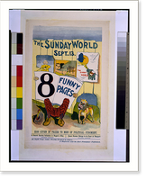 Historic Framed Print, The Sunday World Sept. 13.Edge.,  17-7/8" x 21-7/8"