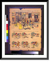 Scene in Ryan's Arcade on the morning of new year's day.R.F. Outcault. The bicyclist's revenge; or, How the Katzenjammer Kid got caught.R. Dirks, Vintage Print