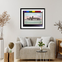 Historic Framed Print, Str. Columbia"",  17-7/8" x 21-7/8"