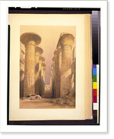 Historic Framed Print, Thebes great hall at Karnac Nov 28, 1838.David Roberts, R.A.,  17-7/8" x 21-7/8"