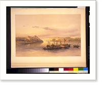 General view of Esouan and the island of Elephantine.David Roberts, R.A, Antique Wall Art