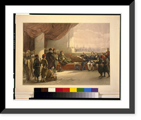 Historic Framed Print, Interview with the Viceroy of Egypt at his palace at Alexandria.David Roberts, R.A.,  17-7/8" x 21-7/8"