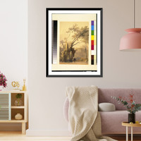 The holy tree, Metereah.David Roberts, R.A, Antique Poster