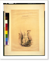 Historic Framed Print, Street scene in Cairo.David Roberts, R.A.,  17-7/8" x 21-7/8"