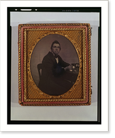 Occupational portrait of a watchmaker, three-quarter length, seated at table with watches - 2, Vintage Wall Art