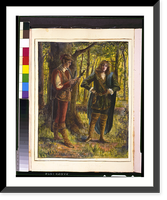 Scene from Shakespeare's As you like it, showing George Alexander and Julia Neilson standing in forest, Historic Print