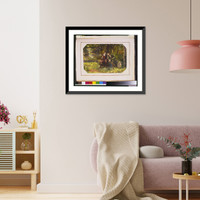 Scene from Shakespeare's As you like it, showing George Alexander and Julia Neilson seated in forest, Antique Poster
