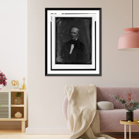 Historic Framed Print, [Cornelius Vanderbilt, head-and-shoulders portrait, slightly to left, with side whiskers] - 4,  17-7/8" x 21-7/8"