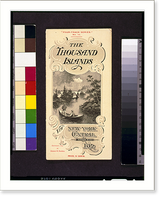 Historic Framed Print, The Thousand Islands via New York Central & Hudson River RR,  17-7/8" x 21-7/8"