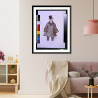 Caricature of Charles Dickens (1870).a sketch from memory by Spy."", Vintage Poster
