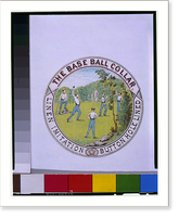 Historic Framed Print, The base ball collar - 2,  17-7/8" x 21-7/8"
