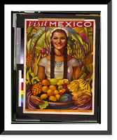 Historic Framed Print, Visit Mexico,  17-7/8" x 21-7/8"