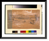 Village of Boonesboro. South Mountain in the distance where Burnside fought - 2, Antique Print