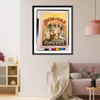 Historic Framed Print, Fresh and cold. Direct from the North Pole.Lith. by A. Hoen & Co. - 2,  17-7/8" x 21-7/8"