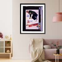 Italia. Sestriere.Mario Puppo. Classic, Vintage Poster