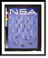Join NSA, National Ski Association.Herbert Bayer, Antique Wall Art
