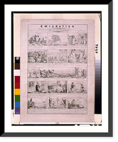 Emigration. Detailing the progress and vicissitudes of an emigrant.C.J. Grant, invent. del. & lith. - 2 Classic, Vintage Print
