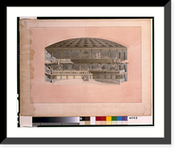 Historic Framed Print, [Theater and hotel building (Theatre,  Assembly Rooms and an hotel"),  Richmond,  Virginia. 5. section of theatre with figures]" - 3,  17-7/8" x 21-7/8"