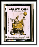 Historic Framed Print, Vanity Fair! 3rd volume, no. 63, for Saturday, March 9, 1861.HLS [monogram] ; Wevill sc.,  17-7/8" x 21-7/8"