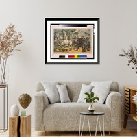 Historic Framed Print, Inspecting the Democratic curiosity shop. Hancock (at sight of the Old Bourbon War Horse): Great Scott! Am I to be the head of that?".J. Keppler ; Mayer,  Merkel & Ottmann lithog.,  N.Y." - 2,  17-7/8" x 21-7/8"