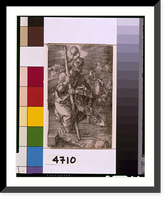 St. Christopher, facing right.AD monogram, Antique Wall Art