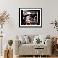 Historic Framed Print, [Thurgood Marshall with client Donald Gaines Murray, who was denied entry into the University of Maryland Law School, and another attorney, probably Charles Houston, during court proceedings, Maryland] - 2,  17-7/8" x 21-7/8"