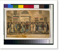 Monday after the Great St. Leger." or Heroes of the turf paying & recieving sic at Tattersalls.drawn & engraved by R. Cruikshank.", Historic Print