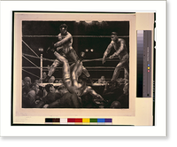 Dempsey and Firpo.Bolton Brown imp. ; Geo. Bellows. - 2 Classic, Antique Print