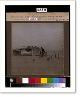 Farmer and sons walking in the face of a dust storm. Cimarron County, Oklahoma, Antique Wall Art