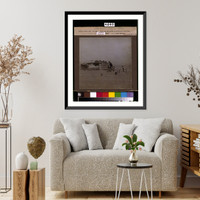 Farmer and sons walking in the face of a dust storm. Cimarron County, Oklahoma, Antique Wall Art