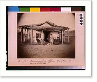 Maricopa Wells in Arizona on the boarders sic of the great desert Commanding officers quarters at Camp Colorado, Antique Wall Art