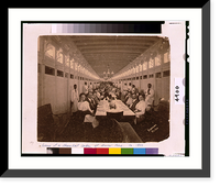 Historic Framed Print, [Interior of a steamboat cabin at dinner time].Brennan Photo. - 2,  17-7/8" x 21-7/8"