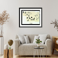 Historic Framed Print, [Plywood chairs, sketches of various views] - 2,  17-7/8" x 21-7/8"