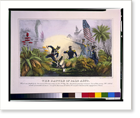 The Battle of Palo Alto. Which was fought by the American & Mexican armies, on the 8th May..lith. & pub. by Sarony & Major. Classic, Antique Print