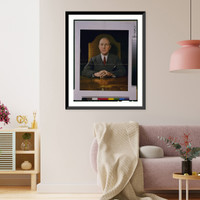 Lloyd C. Stark, Governor, half-length portrait, seated at desk, facing front, Antique Poster