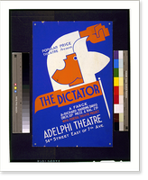Popular Price Theatre presents The dictator" A farce by Richard Harding Davis.Pratt." - 2, Antique Print