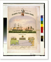 Atlantic telegraph polka The Niagara & Agamemnon commencing to lay the cable.J.H. Bufford's lith. - 2, Historic Reproduction